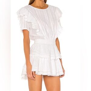 Natasha Dress in White LoveShackFancy